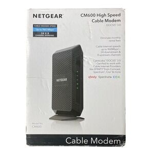 NETGEAR CM600-1AZNAS 960Mbps DOCSIS 3.0 Cable Modem Open Box Works.